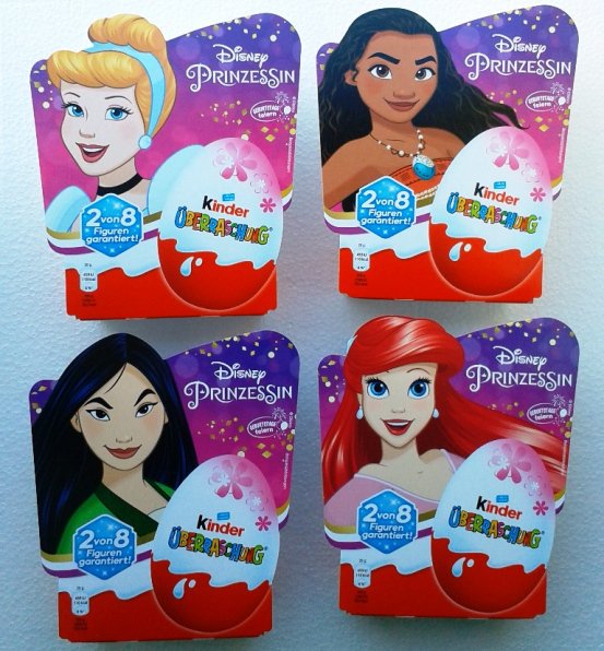 4 různé balení Disney Princess :-)